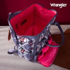 WG2204-9110   Wrangler Aztec Printed Callie Backpack - Lavender