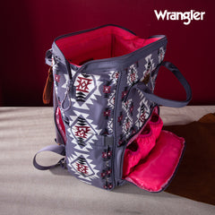 WG2204-9110   Wrangler Aztec Printed Callie Backpack - Lavender