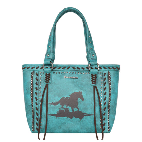 MW7411G-8317  Montana West Horse Collection Concealed Carry Tote