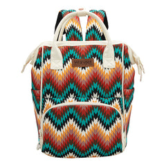 WG2211-9110  Wrangler Aztec Printed Callie Backpack - Tan