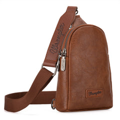 WG87-210 Wrangler Sling Bag/Crossbody/Chest Bag  - Brown