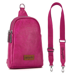 WG87-210 Wrangler Sling Bag/Crossbody/Chest Bag  - Hot Pink