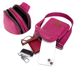 WG87-210 Wrangler Sling Bag/Crossbody/Chest Bag  - Hot Pink