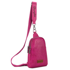 WG87-210 Wrangler Sling Bag/Crossbody/Chest Bag  - Hot Pink