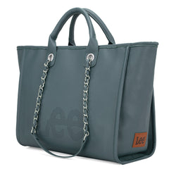 LEE46-345  LEE Top Handle/Chain Strap Wide Tote