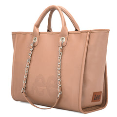 LEE46-345  LEE Top Handle/Chain Strap Wide Tote