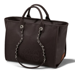 LEE46-345  LEE Top Handle/Chain Strap Wide Tote