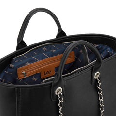 LEE46-345  LEE Top Handle/Chain Strap Wide Tote