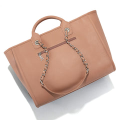 LEE46-345  LEE Top Handle/Chain Strap Wide Tote