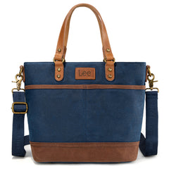 LEE51-003  LEE Denim Waxed Canvas Tote/Shoulder Bag/Crossbody