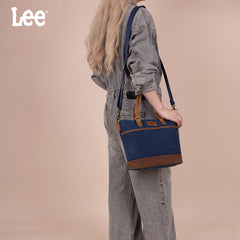 LEE51-003  LEE Denim Waxed Canvas Tote/Shoulder Bag/Crossbody