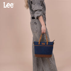 LEE51-003  LEE Denim Waxed Canvas Tote/Shoulder Bag/Crossbody