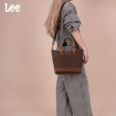 LEE51-003  LEE Denim Waxed Canvas Tote/Shoulder Bag/Crossbody