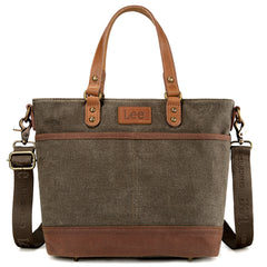 LEE51-003  LEE Denim Waxed Canvas Tote/Shoulder Bag/Crossbody