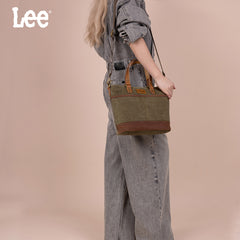 LEE51-003  LEE Denim Waxed Canvas Tote/Shoulder Bag/Crossbody