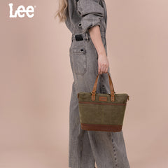 LEE51-003  LEE Denim Waxed Canvas Tote/Shoulder Bag/Crossbody