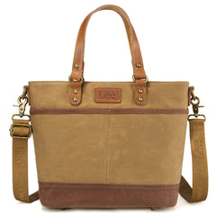 LEE51-003  LEE Denim Waxed Canvas Tote/Shoulder Bag/Crossbody