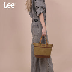 LEE51-003  LEE Denim Waxed Canvas Tote/Shoulder Bag/Crossbody