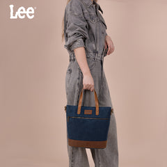 LEE51-004  LEE Denim Waxed Canvas Tote/Shoulder Bag/Crossbody