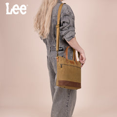 LEE51-004  LEE Denim Waxed Canvas Tote/Shoulder Bag/Crossbody