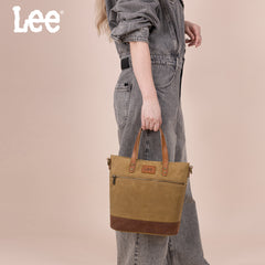 LEE51-004  LEE Denim Waxed Canvas Tote/Shoulder Bag/Crossbody