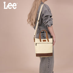 LEE51-004  LEE Denim Waxed Canvas Tote/Shoulder Bag/Crossbody