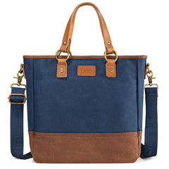 LEE51-007  LEE Denim Waxed Canvas Tote/Shoulder Bag/Crossbody