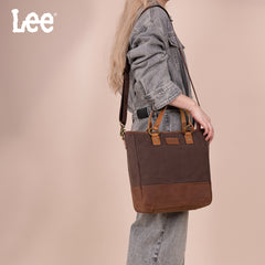 LEE51-007  LEE Denim Waxed Canvas Tote/Shoulder Bag/Crossbody