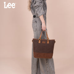 LEE51-007  LEE Denim Waxed Canvas Tote/Shoulder Bag/Crossbody