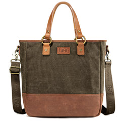 LEE51-007  LEE Denim Waxed Canvas Tote/Shoulder Bag/Crossbody