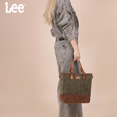 LEE51-007  LEE Denim Waxed Canvas Tote/Shoulder Bag/Crossbody