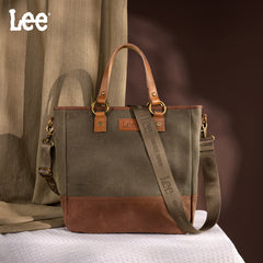 LEE51-007  LEE Denim Waxed Canvas Tote/Shoulder Bag/Crossbody