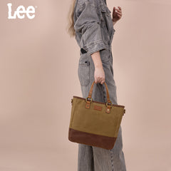 LEE51-007  LEE Denim Waxed Canvas Tote/Shoulder Bag/Crossbody