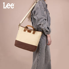 LEE51-007  LEE Denim Waxed Canvas Tote/Shoulder Bag/Crossbody