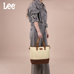 LEE51-007  LEE Denim Waxed Canvas Tote/Shoulder Bag/Crossbody