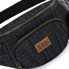 LEE58-004  LEE Denim Canvas Belt Bag With Mini Pouch