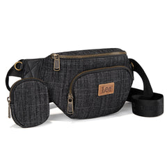 LEE58-004  LEE Denim Canvas Belt Bag With Mini Pouch