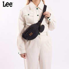 LEE58-004  LEE Denim Canvas Belt Bag With Mini Pouch