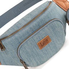 LEE58-004  LEE Denim Canvas Belt Bag With Mini Pouch