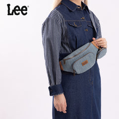 LEE58-004  LEE Denim Canvas Belt Bag With Mini Pouch