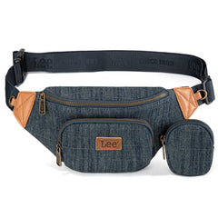 LEE58-004  LEE Denim Canvas Belt Bag With Mini Pouch