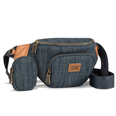 LEE58-004  LEE Denim Canvas Belt Bag With Mini Pouch