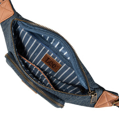 LEE58-004  LEE Denim Canvas Belt Bag With Mini Pouch