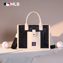 MLB-AB100-100   MLB Atlanta Braves Team Whipstitch Tote/Crossbody