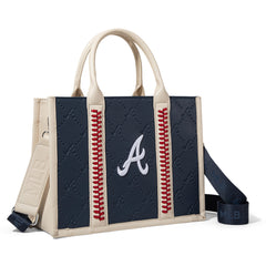 MLB-AB100-100   MLB Atlanta Braves Team Whipstitch Tote/Crossbody