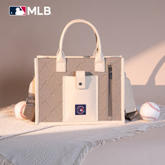 MLB-AB100-100   MLB Atlanta Braves Team Whipstitch Tote/Crossbody