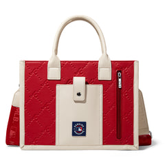 MLB-AB100-100   MLB Atlanta Braves Team Whipstitch Tote/Crossbody