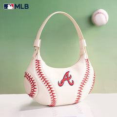 MLB-AB101  MLB Atlanta Braves Team Hobo Bag/Shoulder Bag