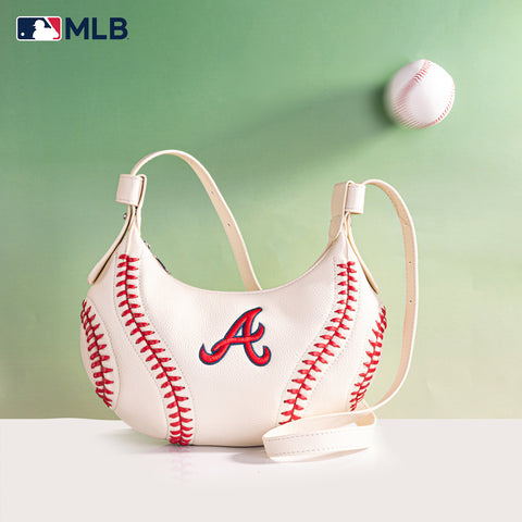 MLB-AB101  MLB Atlanta Braves Team Hobo Bag/Shoulder Bag