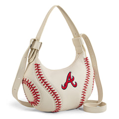 MLB-AB101  MLB Atlanta Braves Team Hobo Bag/Shoulder Bag